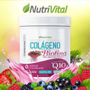 Pack 2 Colágenos Hidrolizado 12g + Biotina + Coenzima Q10 300 Grs Nutrivital - Suples.cl