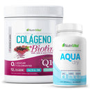 Pack Colágeno Biotina + Q10 300g + Aqua Dry 90 Caps Nutrivital - Suples.cl