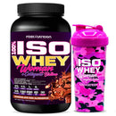 Pack Iso Whey Woman 2 lbs + Shaker Camo Pink Woman 700ml Fast Nutrition - Suples.cl