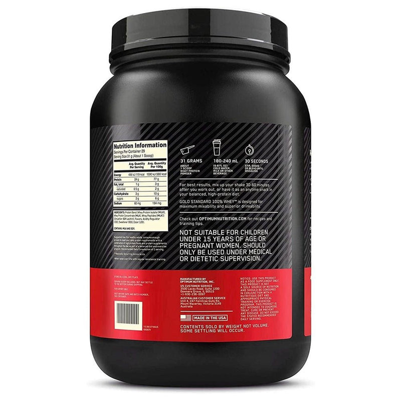 100% Whey Gold Standard 2 Lbs Optimum Nutrition - Suples.cl