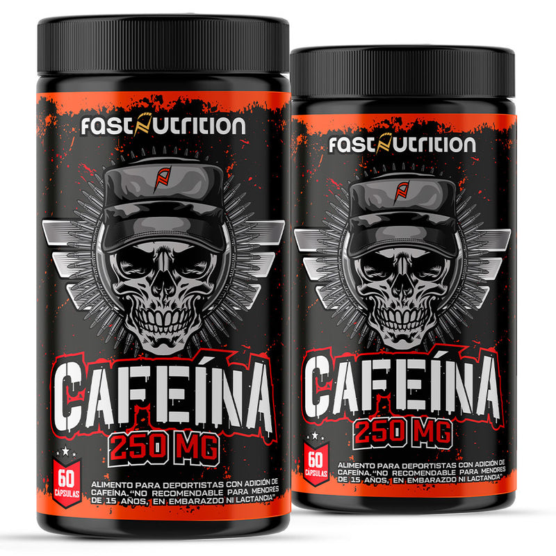 Pack 2 Cafeinas 250mg 60 Caps Fast Nutrition