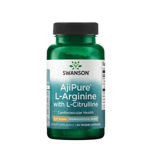 AjiPure L-Arginine with L-Citrulline Pharmaceutical Grade 60 Veggie Caps Swanson