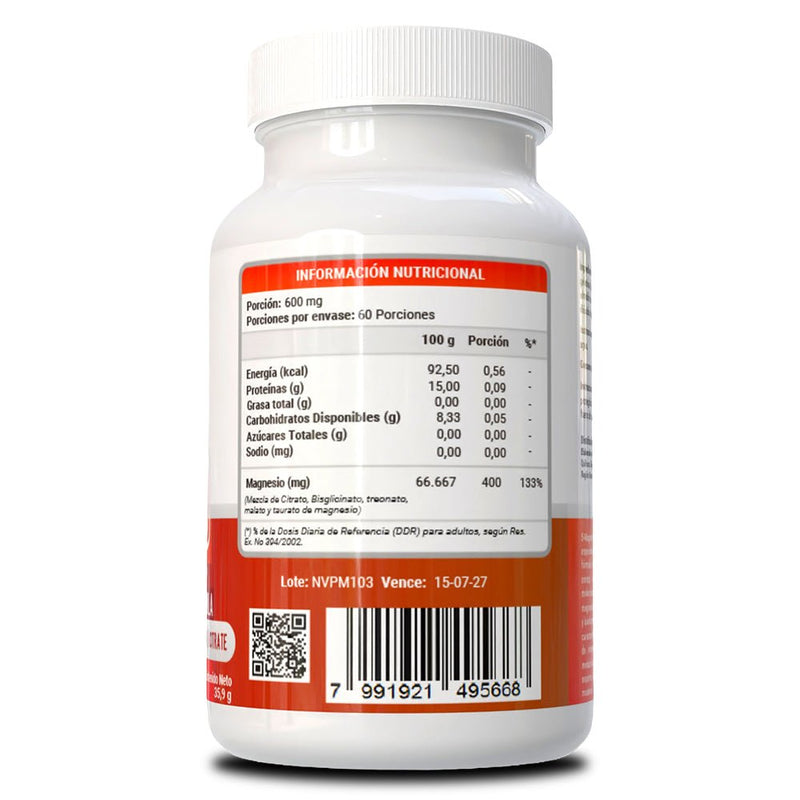 5 Magnesio 60 Cápsulas Nutrivital - Suples.cl