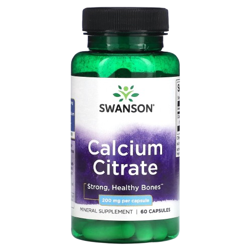 Calcium Citrate 200 mg 60 caps Swanson