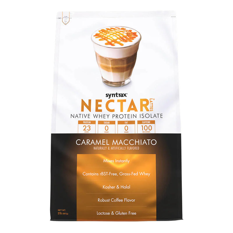 Proteina Aislada Syntrax Nectar Lattes 2 Lb con cafeína