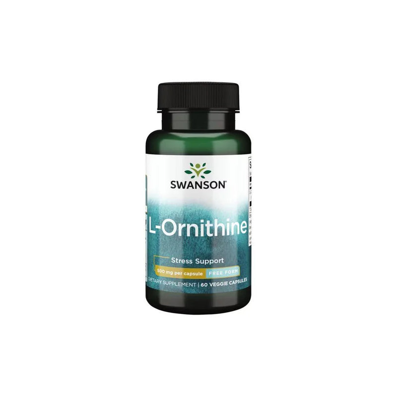 L-Ornithine 500mg - 60 Veggie Caps Swanson