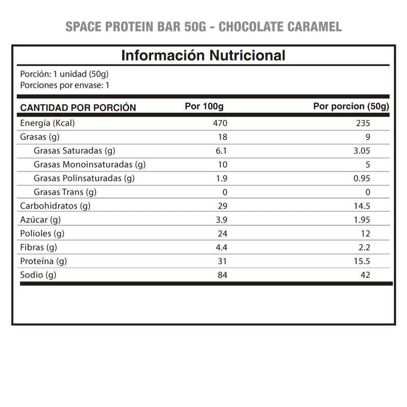 Barrita Space Protein 50 Grs - Suples.cl