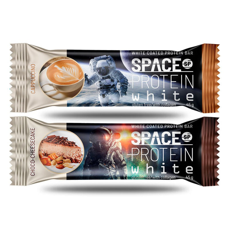 Barrita Space Protein White 45 Grs - Suples.cl