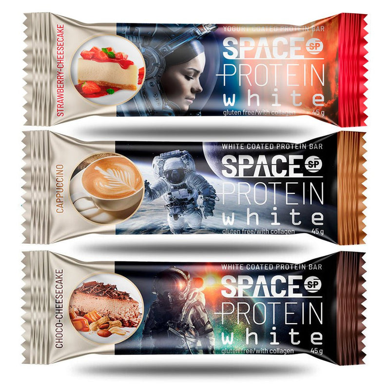 Barrita Space Protein White 45 Grs - Suples.cl