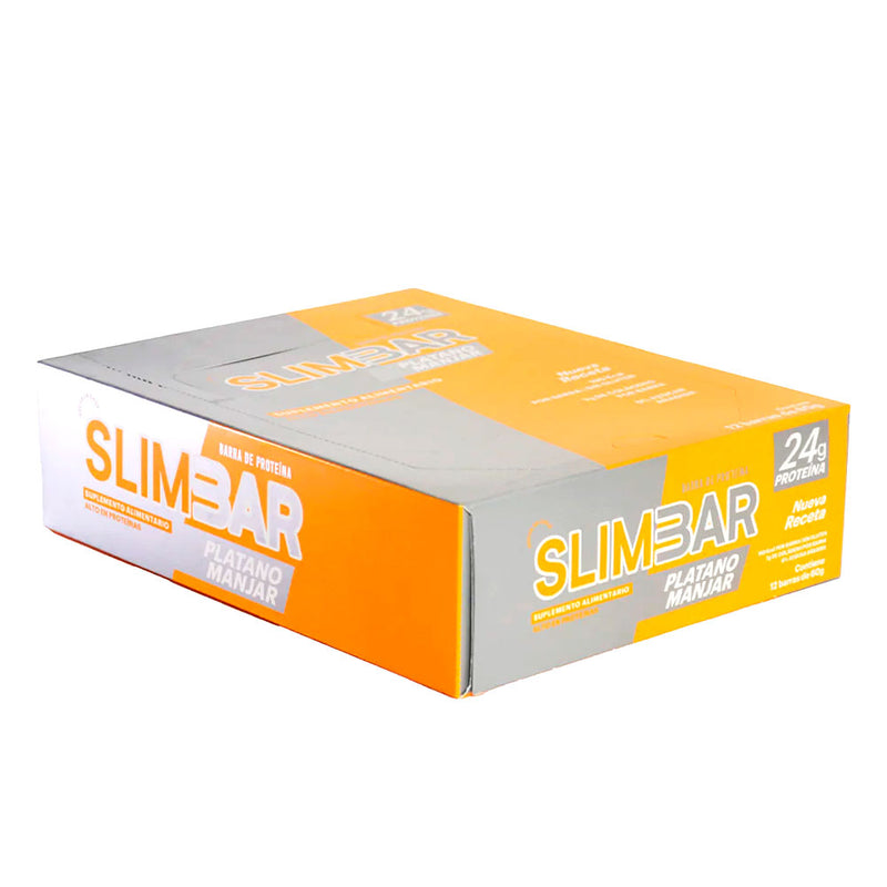 Caja Barritas de Proteína 60 Grs 12 Unidades Slimbar