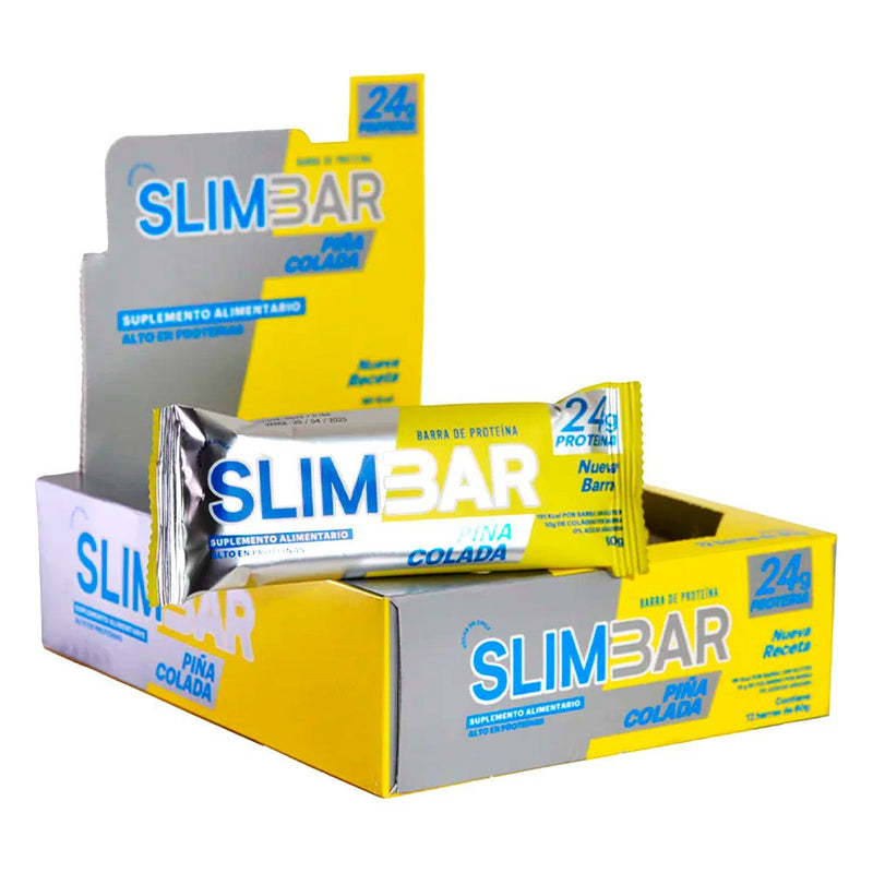 Caja Barritas de Proteína 60 Grs 12 Unidades Slimbar - Suples.cl