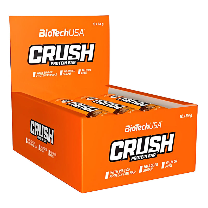 Caja 12 Crush Protein Bar 64 Grs BiotechUSA