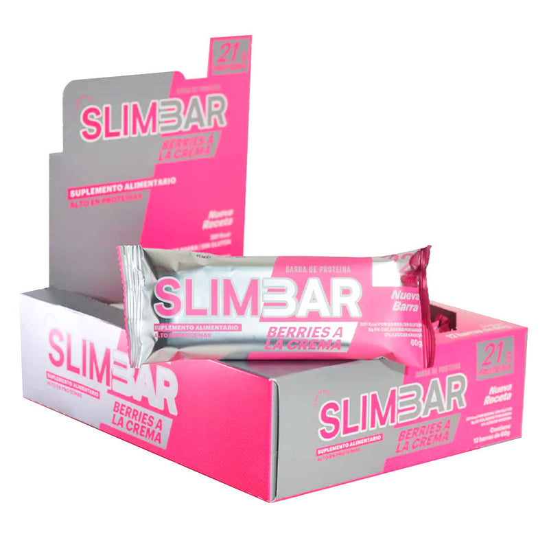 Caja Barritas de Proteína 60 Grs 12 Unidades Slimbar