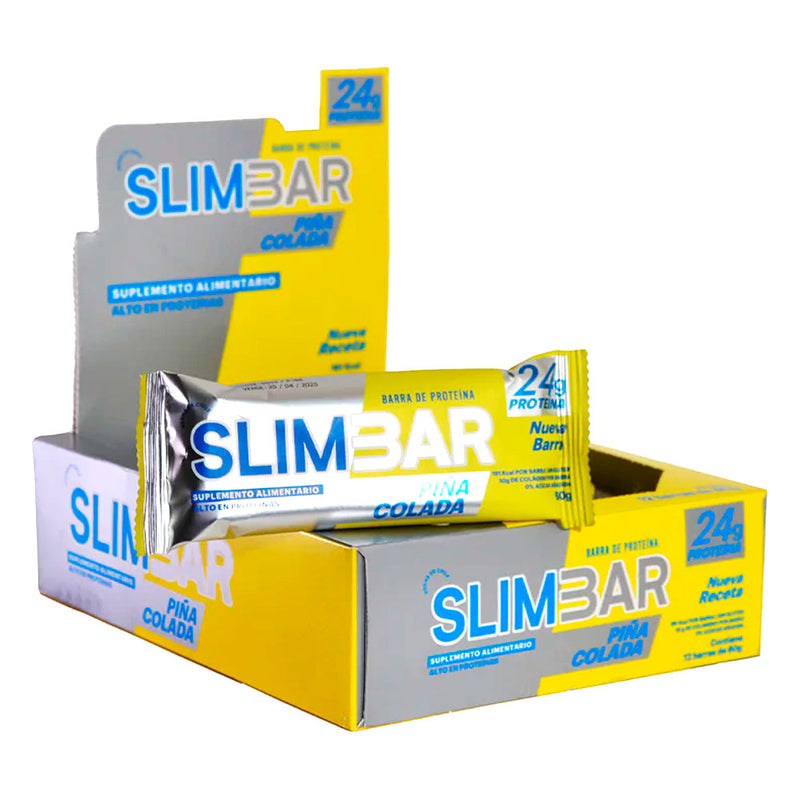 Caja Barritas de Proteína 60 Grs 12 Unidades Slimbar