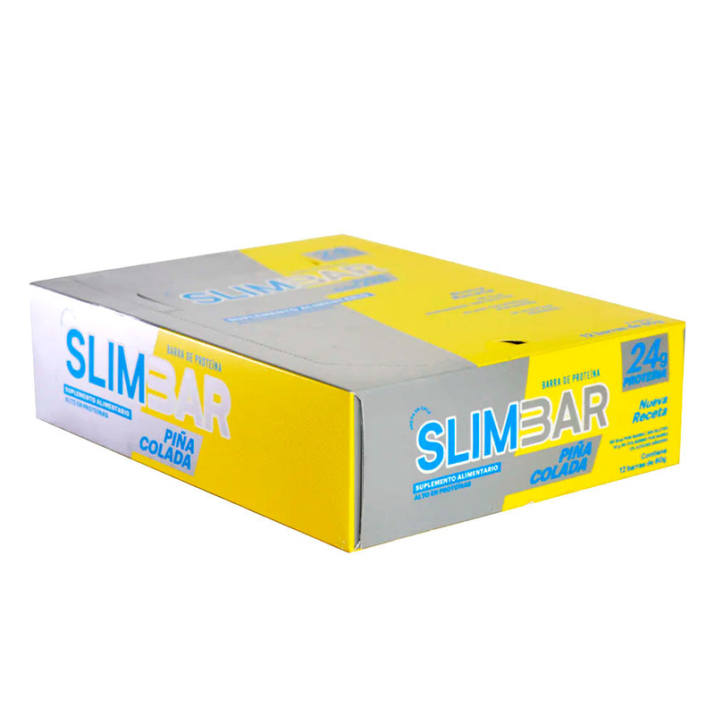 Caja Barritas de Proteína 60 Grs 12 Unidades Slimbar