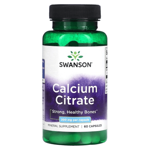 Calcium Citrate 200 mg 60 caps Swanson - Suples.cl