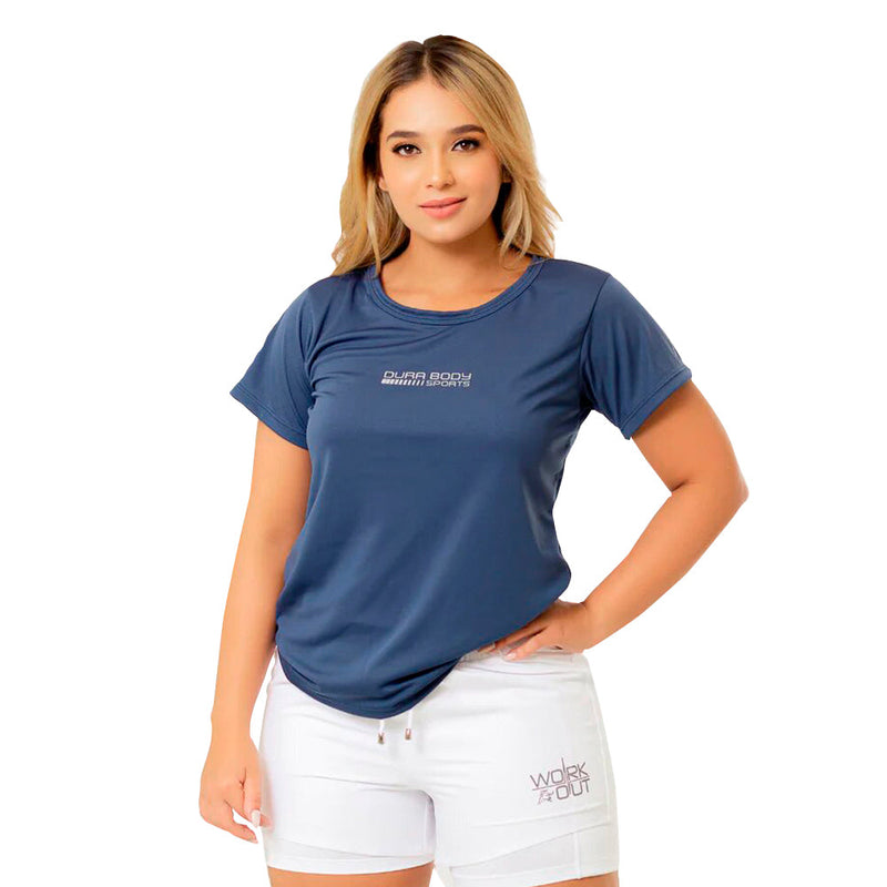 Camiseta Mujer Navy Blue Training Durabody