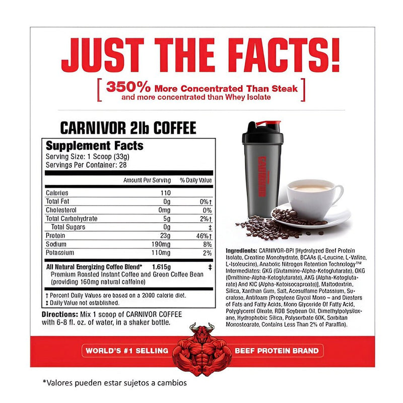 Carnivor Coffee 2 Lbs Musclemeds - Suples.cl