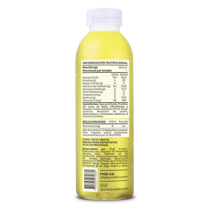 Chef Protein Water 550ml - Suples.cl