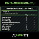 Creatina Monohidratada 300gr Micronizada - JungleFit polvo 60 porciones - Suples.cl