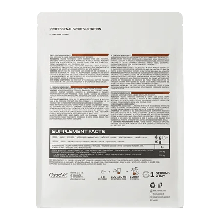 Creatina Monohidrato Ostrovit 300gr - Suples.cl