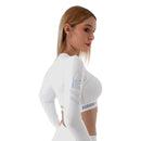 Crop Top DB White Long Sleeve Durabody - Suples.cl