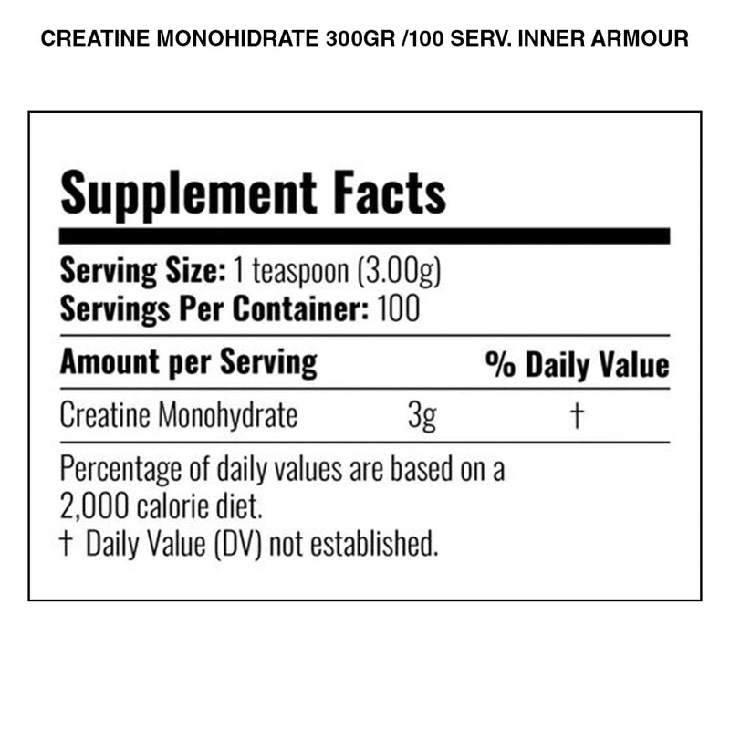 Creatine Monohydrate 300 Grs 100 Serv Inner Armour