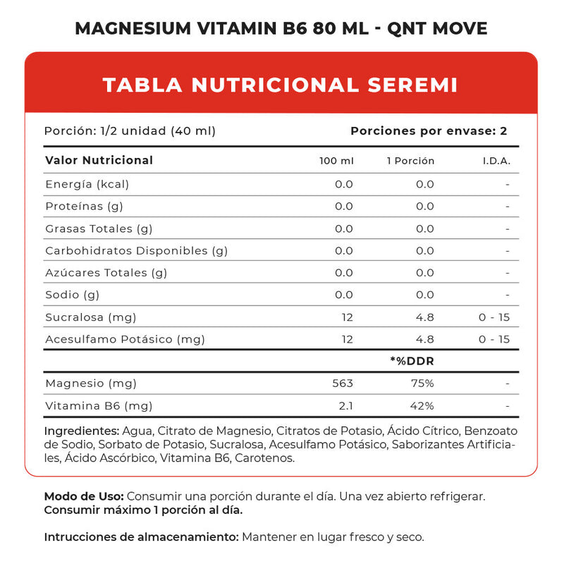 Magnesium Vitamin B6 80 Ml QNT