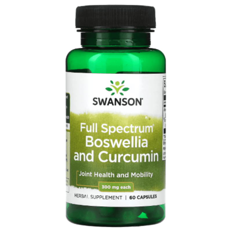 Full Spectrum Boswellia And Curcuma 300mg - 60 Capsules Swanson - Suples.cl