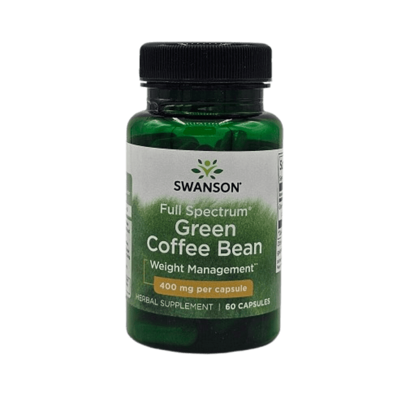 Full Spectrum Green Coffee Bean 400mg - 60 Cápsulas Swanson - Suples.cl