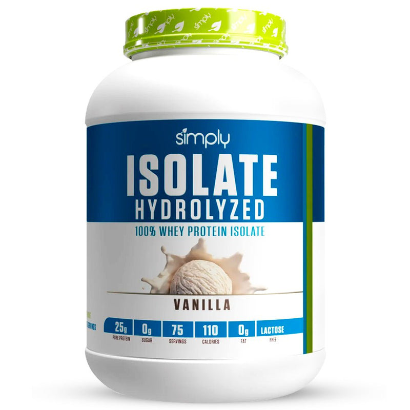 Isolate 100% Hydrolyzed Whey Protein 5 Lbs Simply Vitamins - Suples.cl