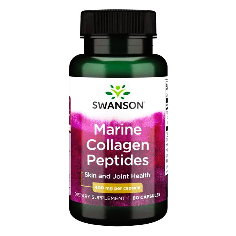 Marine Collagen Peptides 400 Mg 60 Caps Swanson - Suples.cl
