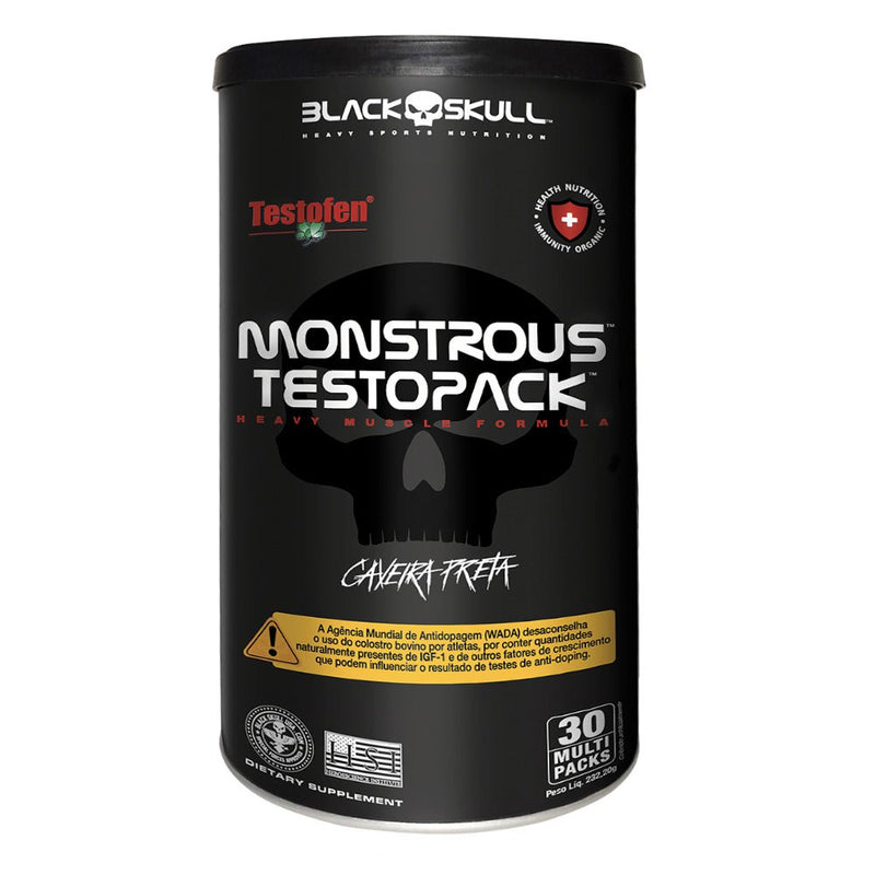 Monstrous Testopack 30 Packs Black Skull - Suples.cl