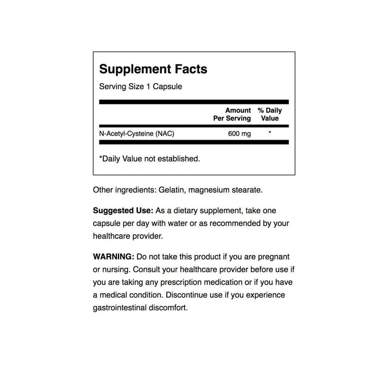 NAC N - Acetyl Cysteine Swanson - Suples.cl