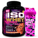 Pack Iso Whey Woman 5 Lbs + Shaker Camo Pink Woman 700ml Fast Nutrition - Suples.cl