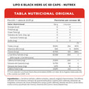 Pack Lipo 6 Black 60 Caps Nutrex + Aqua Dry 90 Caps Nutrivital - Suples.cl