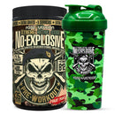 Pack Pre Workout N.O. Explosive 350g + Shaker Camo Green 700ml Explosive Fast Nutrition - Suples.cl
