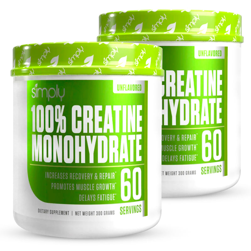 Pack 2 Creatine Monohydrate 300 Grs 60 Serv Simply Vitamins