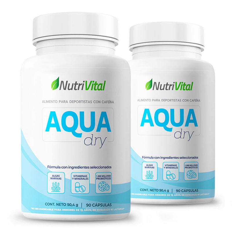 Pack 2 Aqua Dry 90 Capsulas Nutrivital