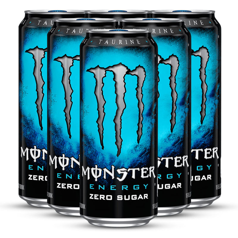 Pack 6 Monster Energy 473 Ml Zero Sugar