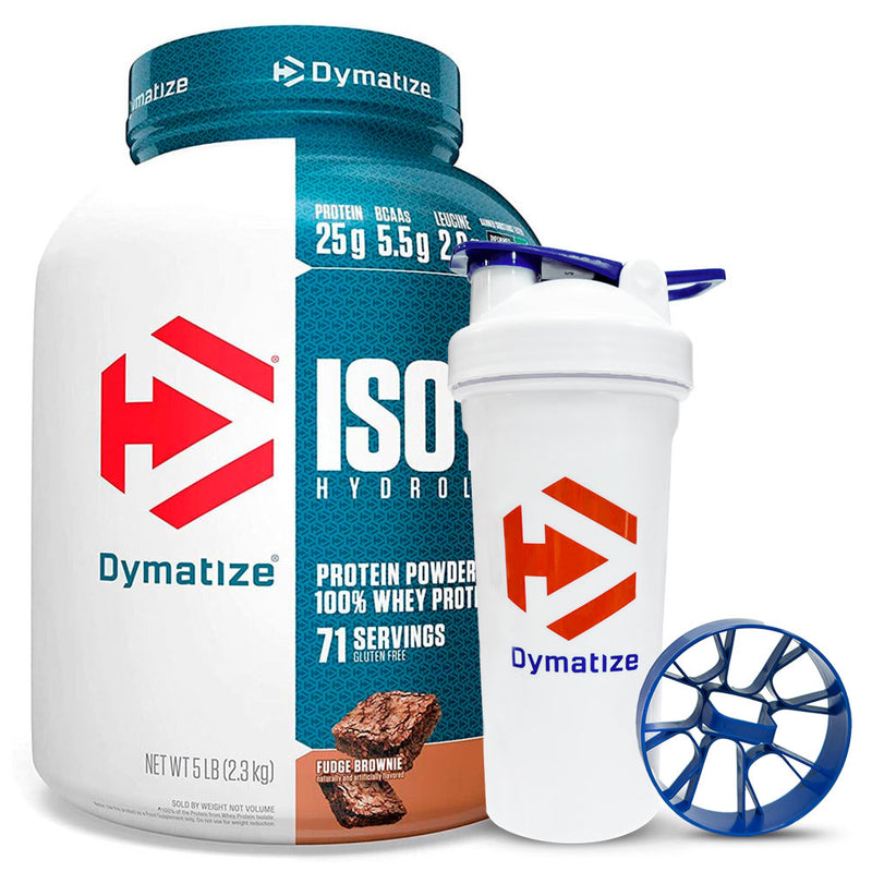Pack ISO 100 Hidrolizada 5 Lbs + Shaker Blanco Dymatize de Regalo