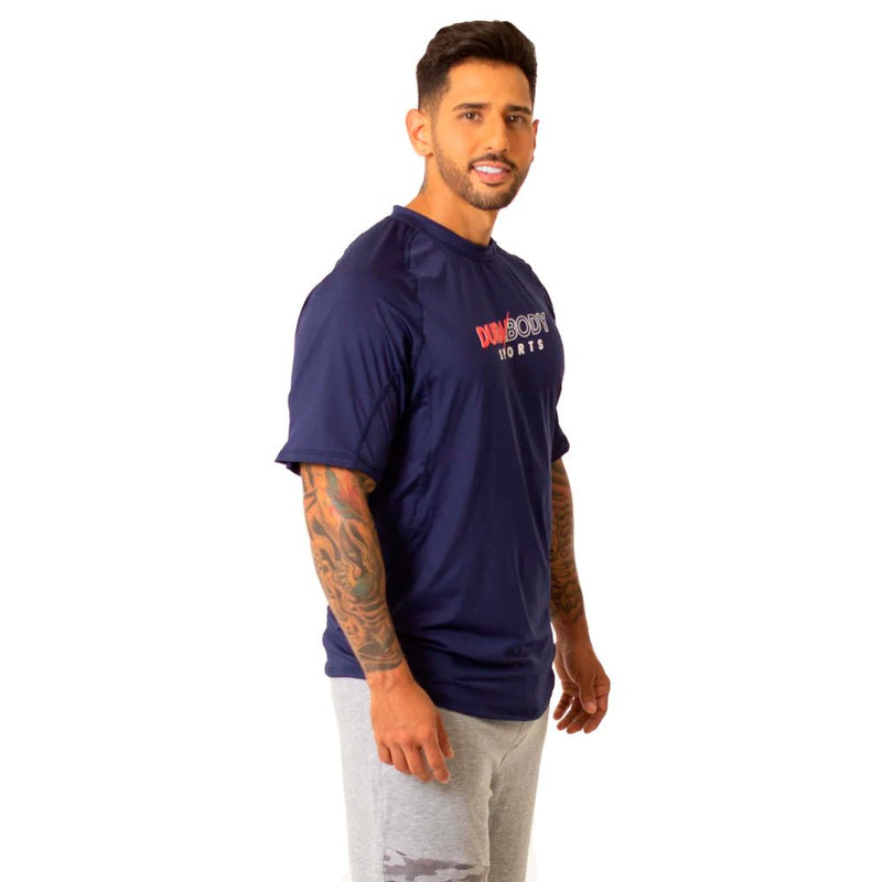 Polera Men's DB Navy Blue Sports Durabody - Suples.cl