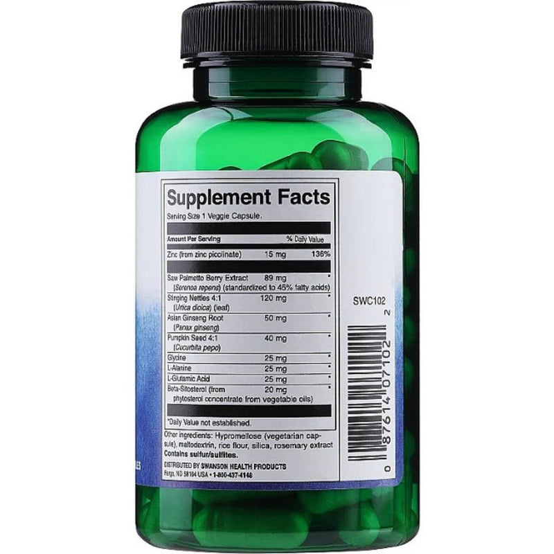Prostata Essentials - 90 Vegan Capsules Swanson - Suples.cl