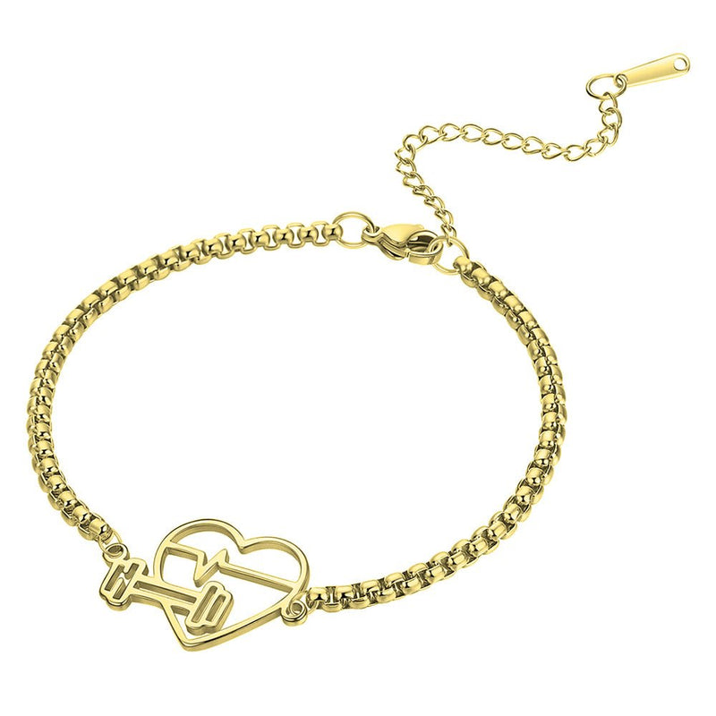 Pulsera Corazón Fitness Dorada Jungle Fit - Suples.cl