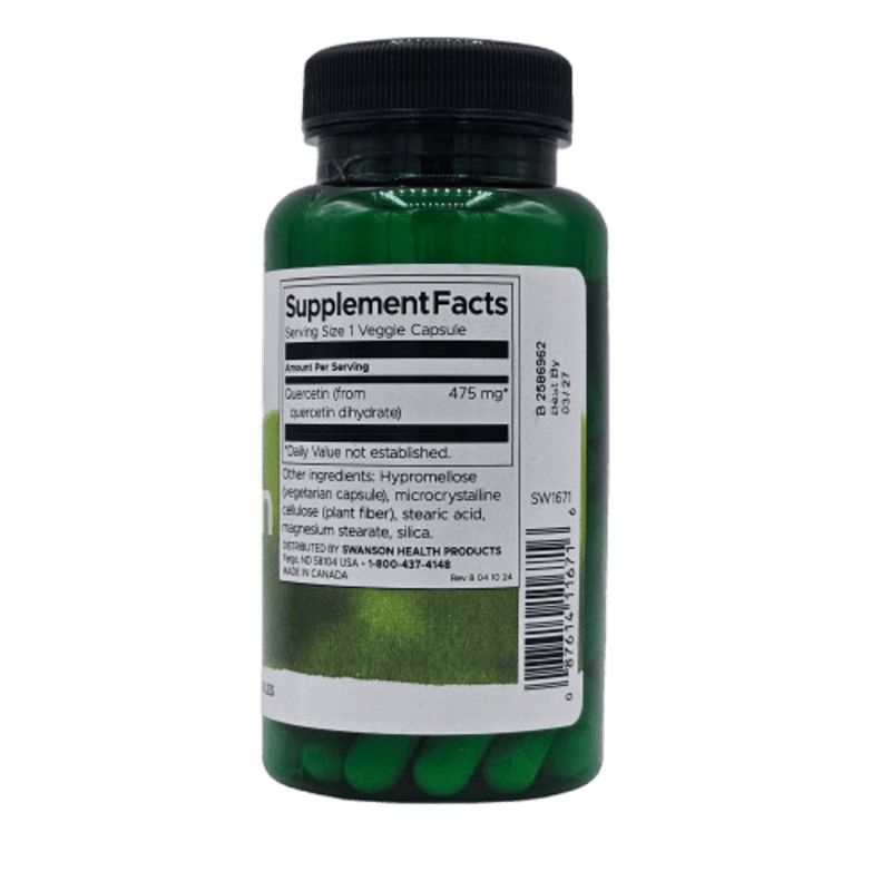 Quercetin 475mg - 60 Cápsulas Veggie Swanson - Suples.cl