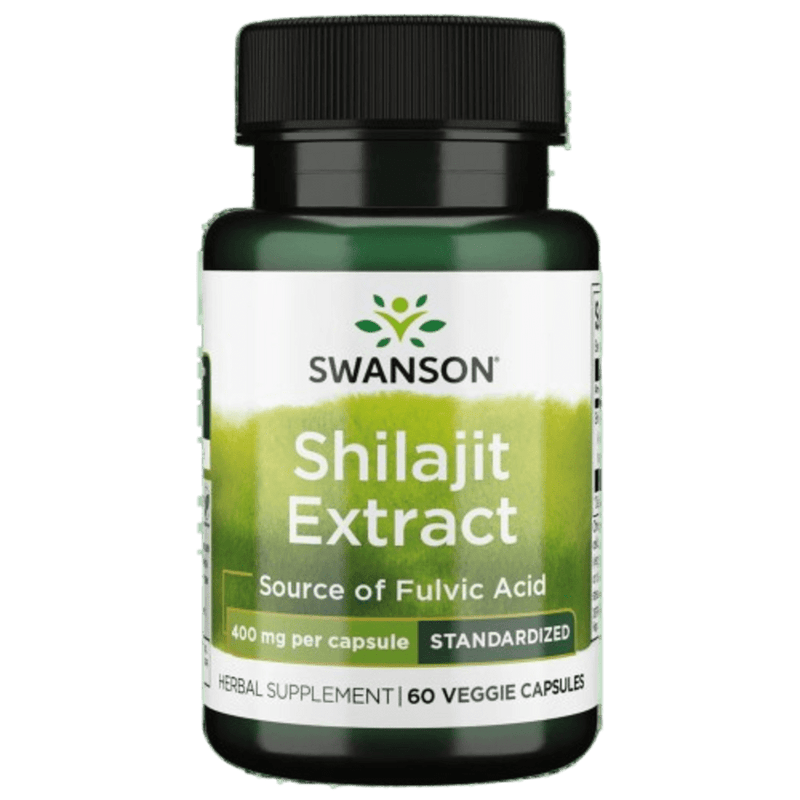 Shilajit Extract 400mg - 60 Veggie Cápsulas Swanson - Suples.cl