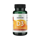 Vitamina D3 5.000IU(125mcg por Softgels) - 250Softgels Swanson - Suples.cl