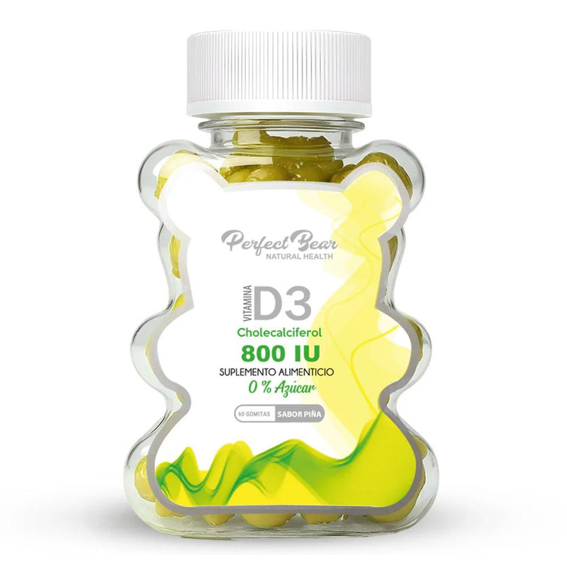 Vitamina D3 800 IU 60 Gomitas Perfect Bear - Suples.cl