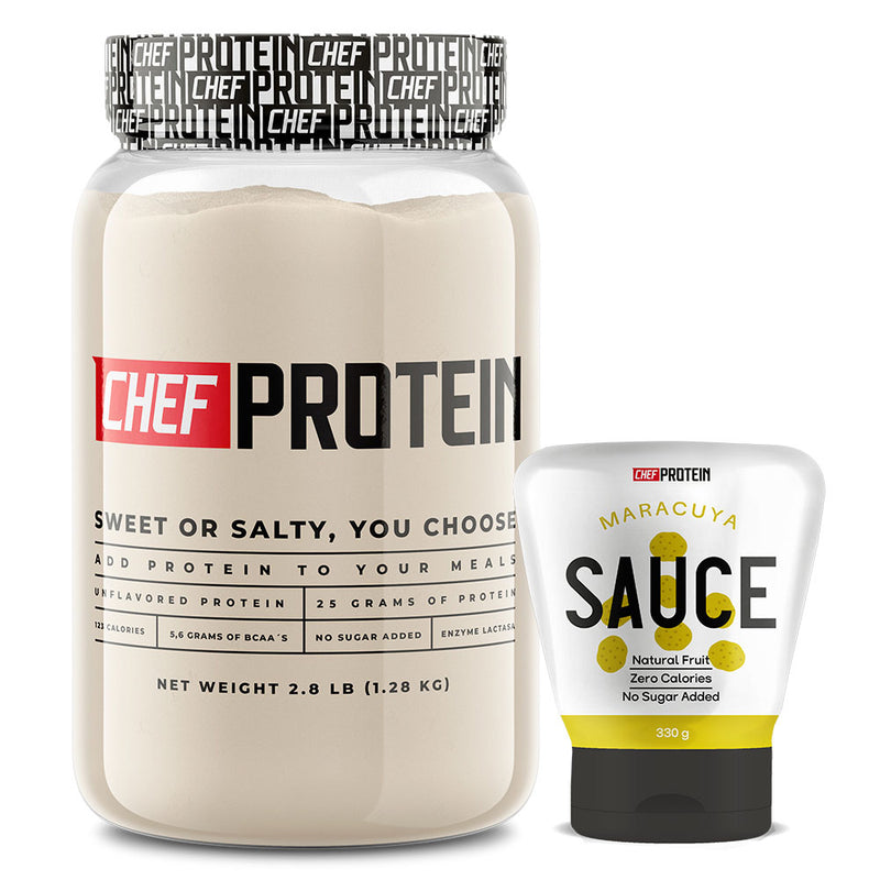 Pack Chef Protein 2,8Lbs + Salsa Chef Protein Sauce 330g