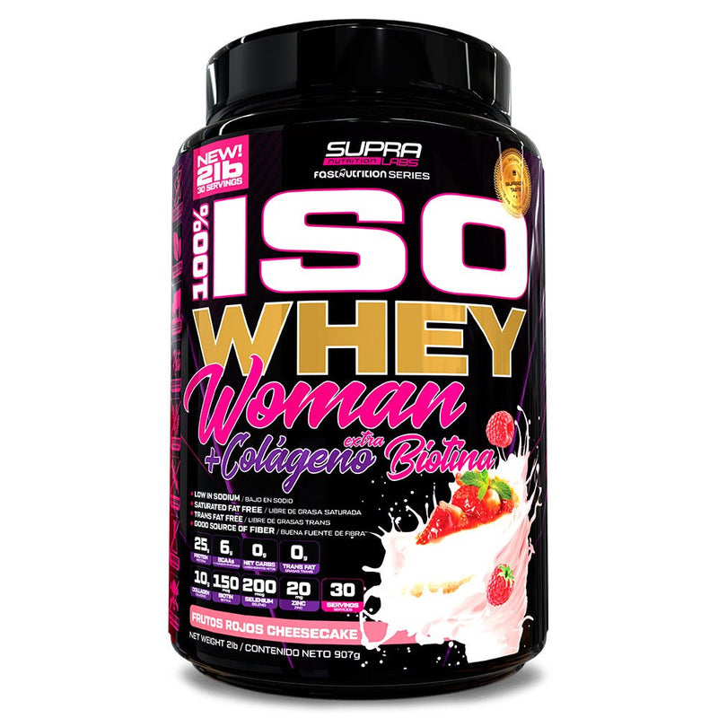 100% Iso Whey Woman 2 Lbs con Colágeno y Biotina Fast Nutrition - Suples.cl